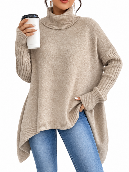 Jersey Solara Oversize de Cuello Alto