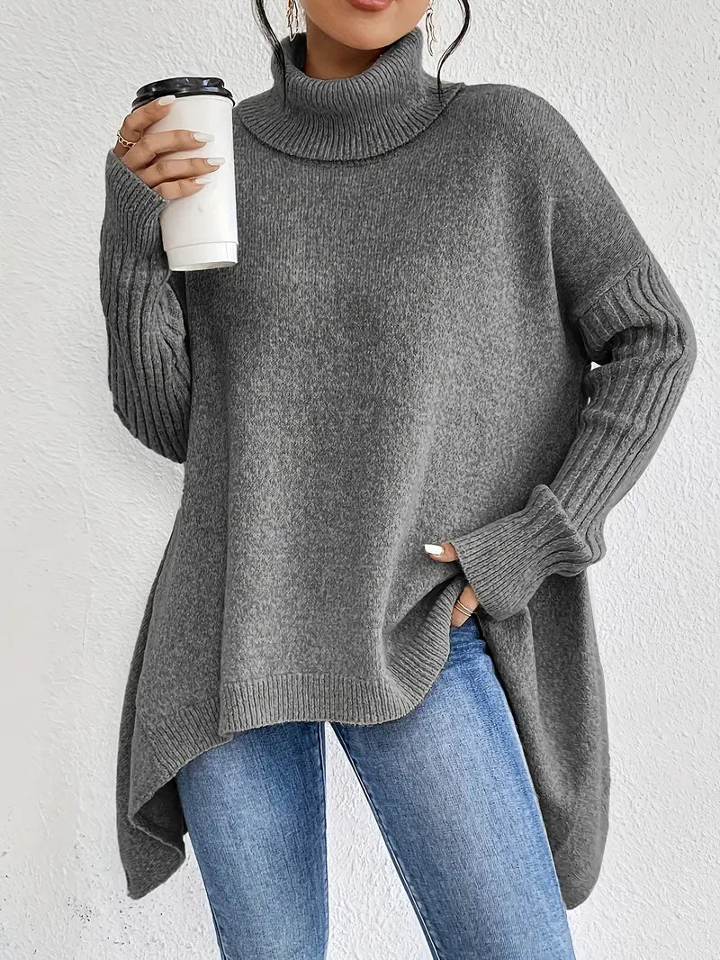 Jersey Solara Oversize de Cuello Alto