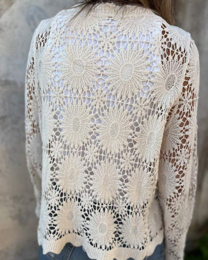 Isadora | Gilet en crochet élégant à boutons
