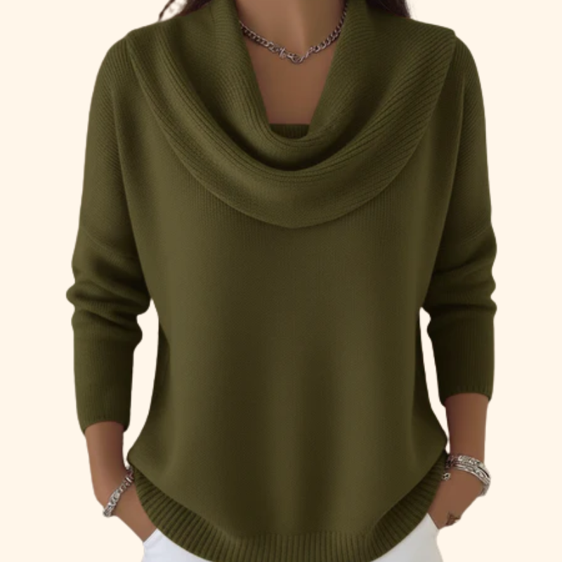 Jersey Adelia de Cuello Drapeado