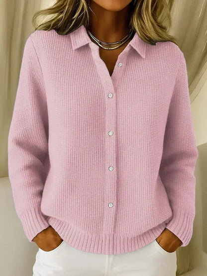 Carmela | Veste en Maille Texturée avec Boutons