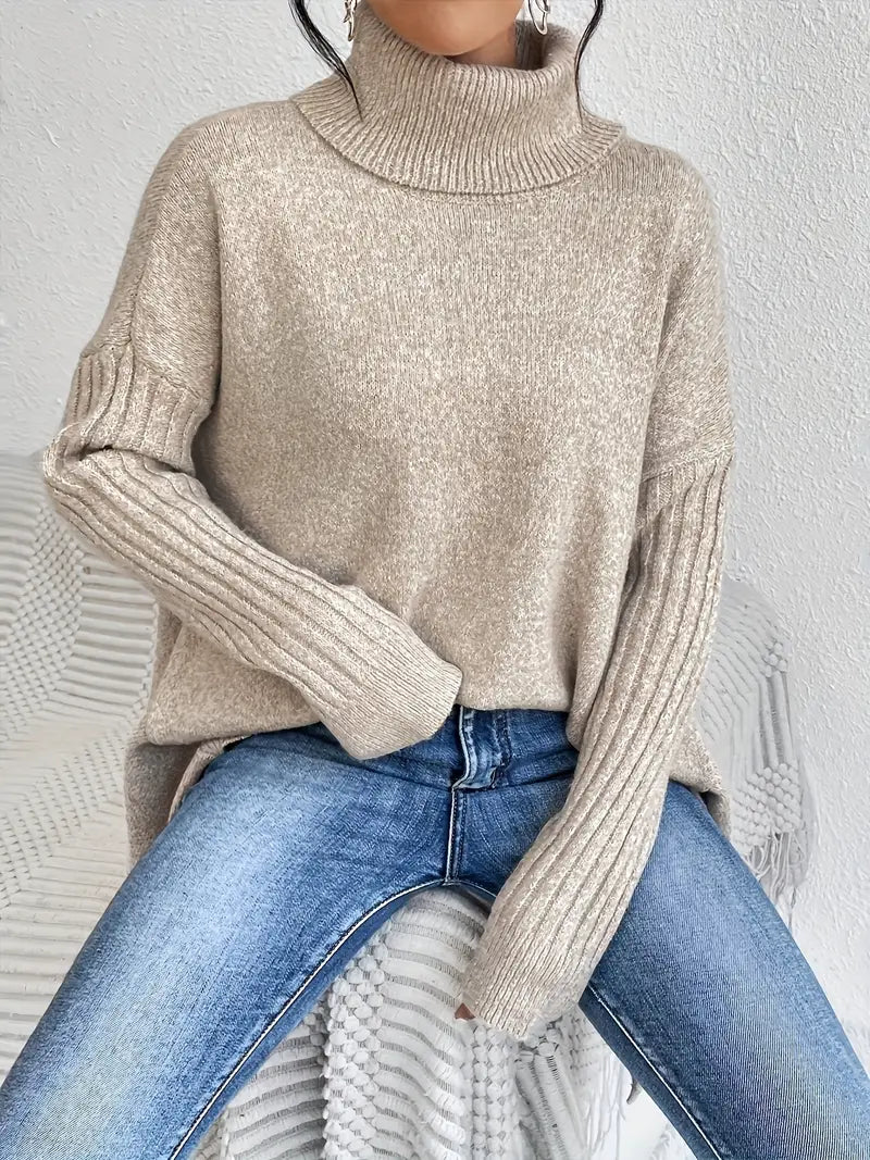Jersey Solara Oversize de Cuello Alto