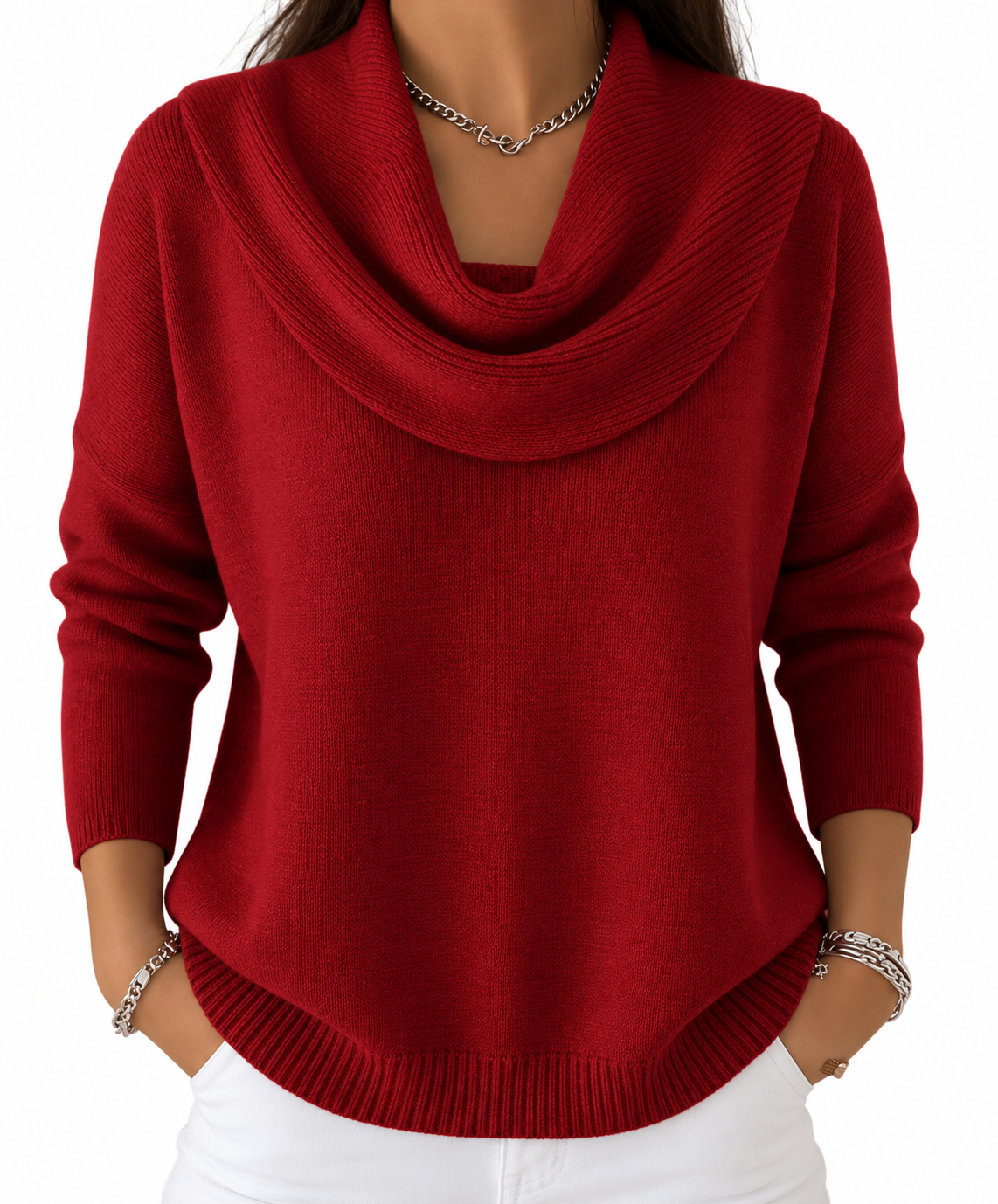 Jersey Adelia de Cuello Drapeado