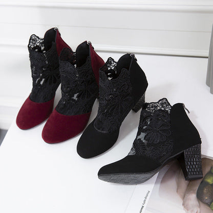 Marise | Bottines tendance avec détails en dentelle