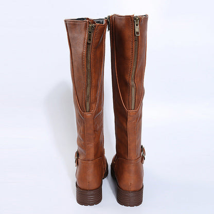 Éliane | Bottes hautes élégantes à boucle