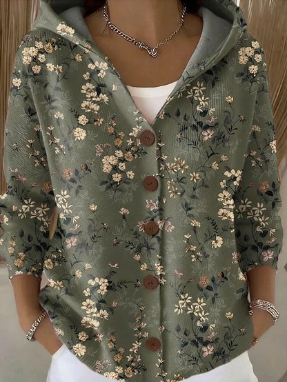 Paloma | Veste en Maille Imprimée avec Capuche