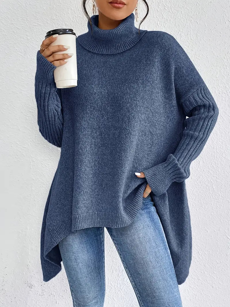 Jersey Solara Oversize de Cuello Alto