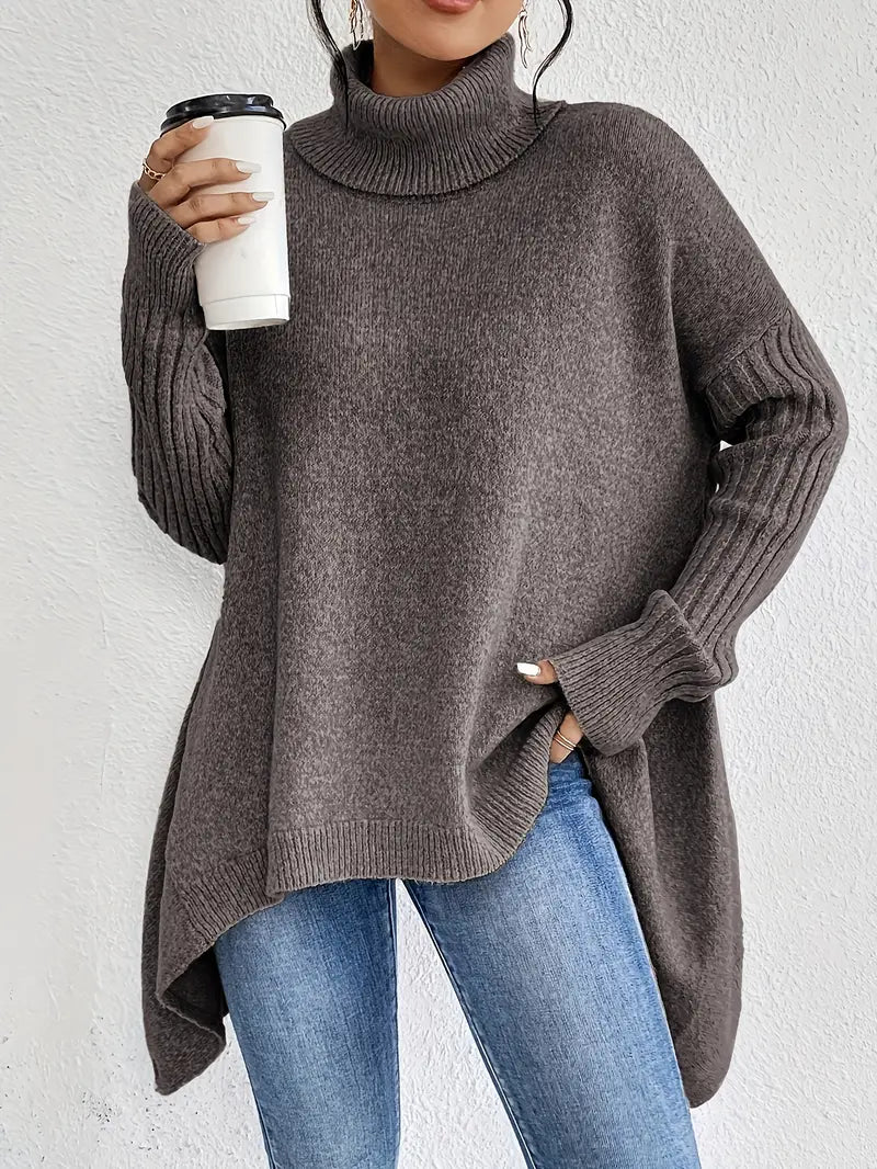 Jersey Solara Oversize de Cuello Alto