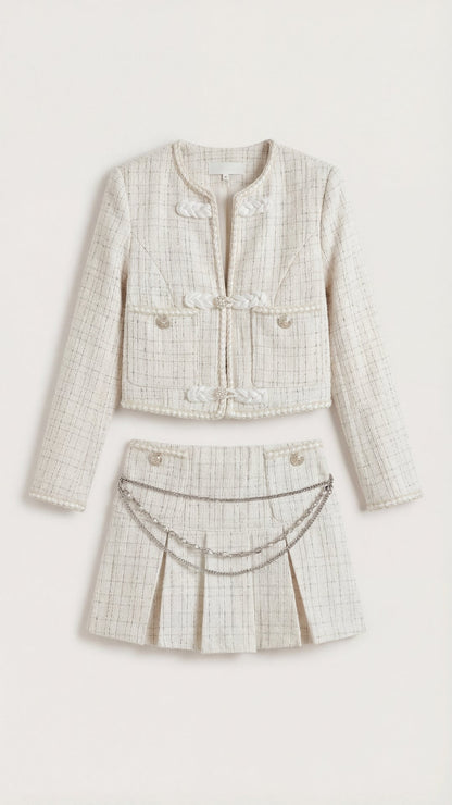 Doris Conjunto de Falda de Tweed